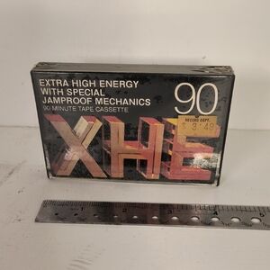 Audio Magnetics XHE 90 Minute Blank Cassette Tape Normal Bias Sealed